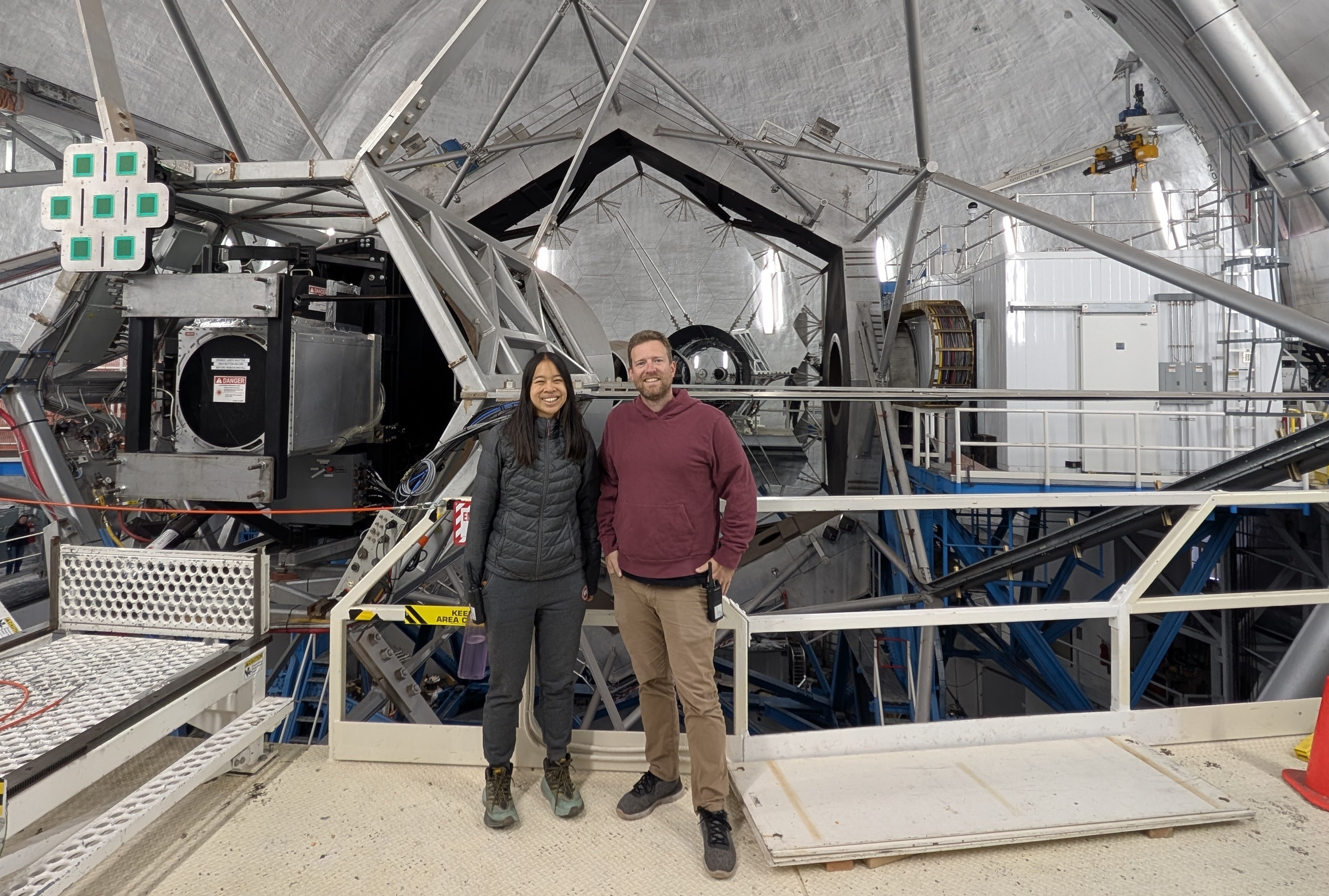 Max and Rebecca at Keck II